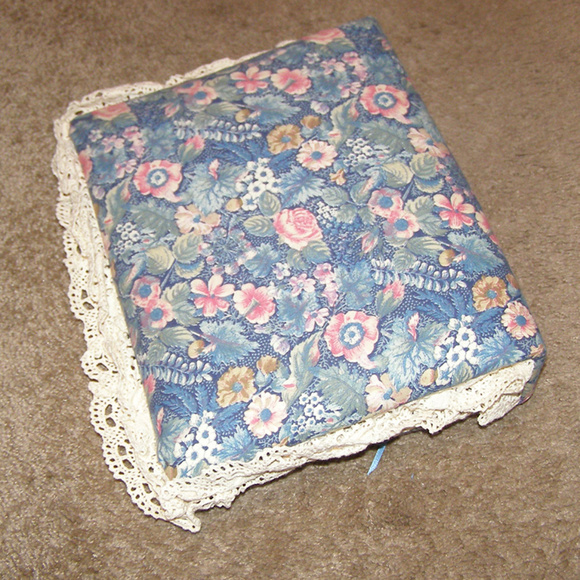 Custom Made Cat Theme Floral Fabric Photo Album - Picture 8 of 8